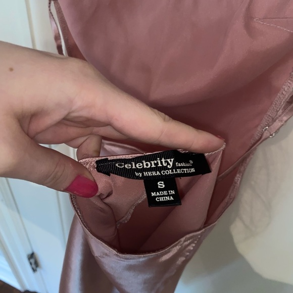 Pink Satin Dress - Picture 3 of 5